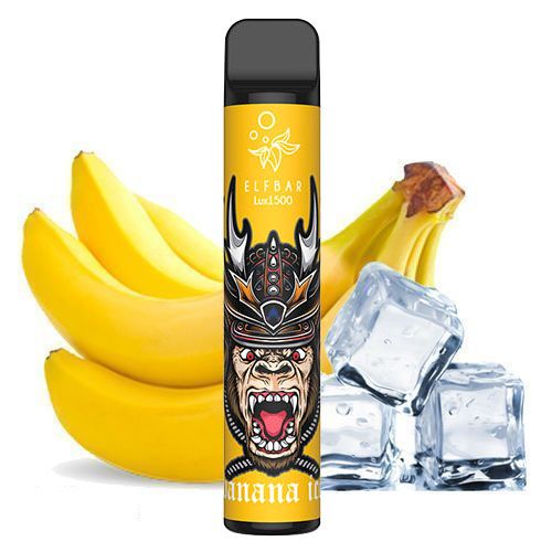 Одноразовый Pod Elf Bar Lux 1500 Banana Ice