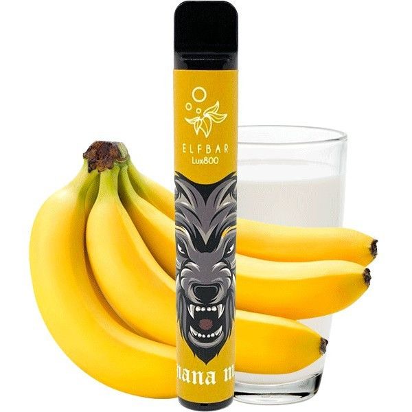 Одноразовый Pod Elf Bar 800 Lux Banana Milk