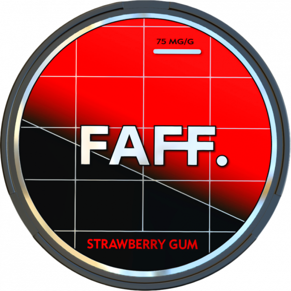 FAFF Strawberry Gum 75mg